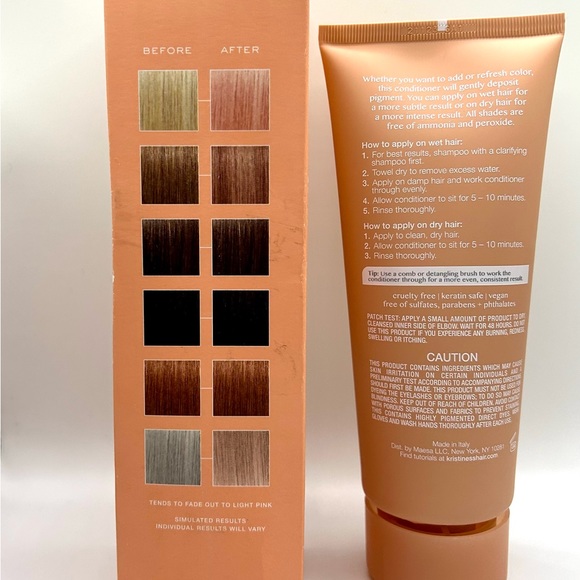 NIB Kristen Ess Color Depositing Conditioner - Coral Rose - Picture 5 of 8